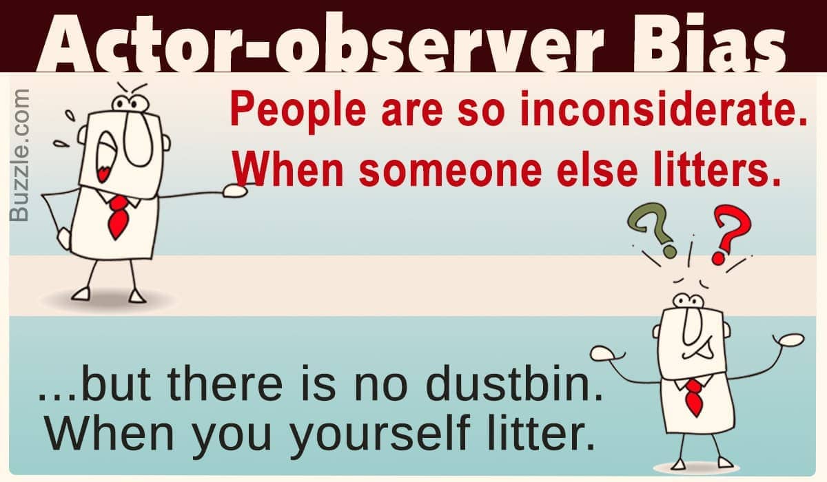 Image result for actor-observer bias